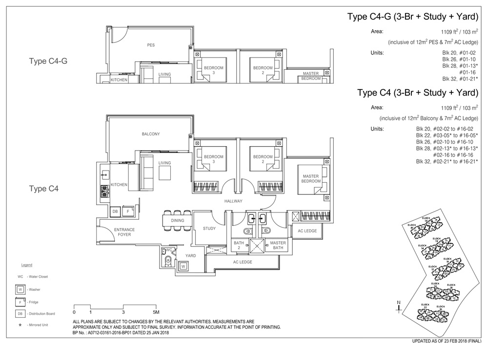 Rivercove Residences 3 Bedroom + Study + Yard Type C4