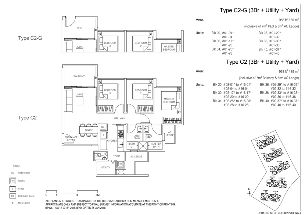 Rivercove Residences 3 Bedroom + Utility + Yard Type C2