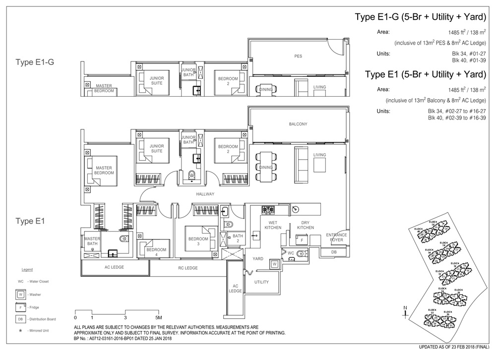Rivercove Residences 5 Bedroom + Utility + Yard Type E1